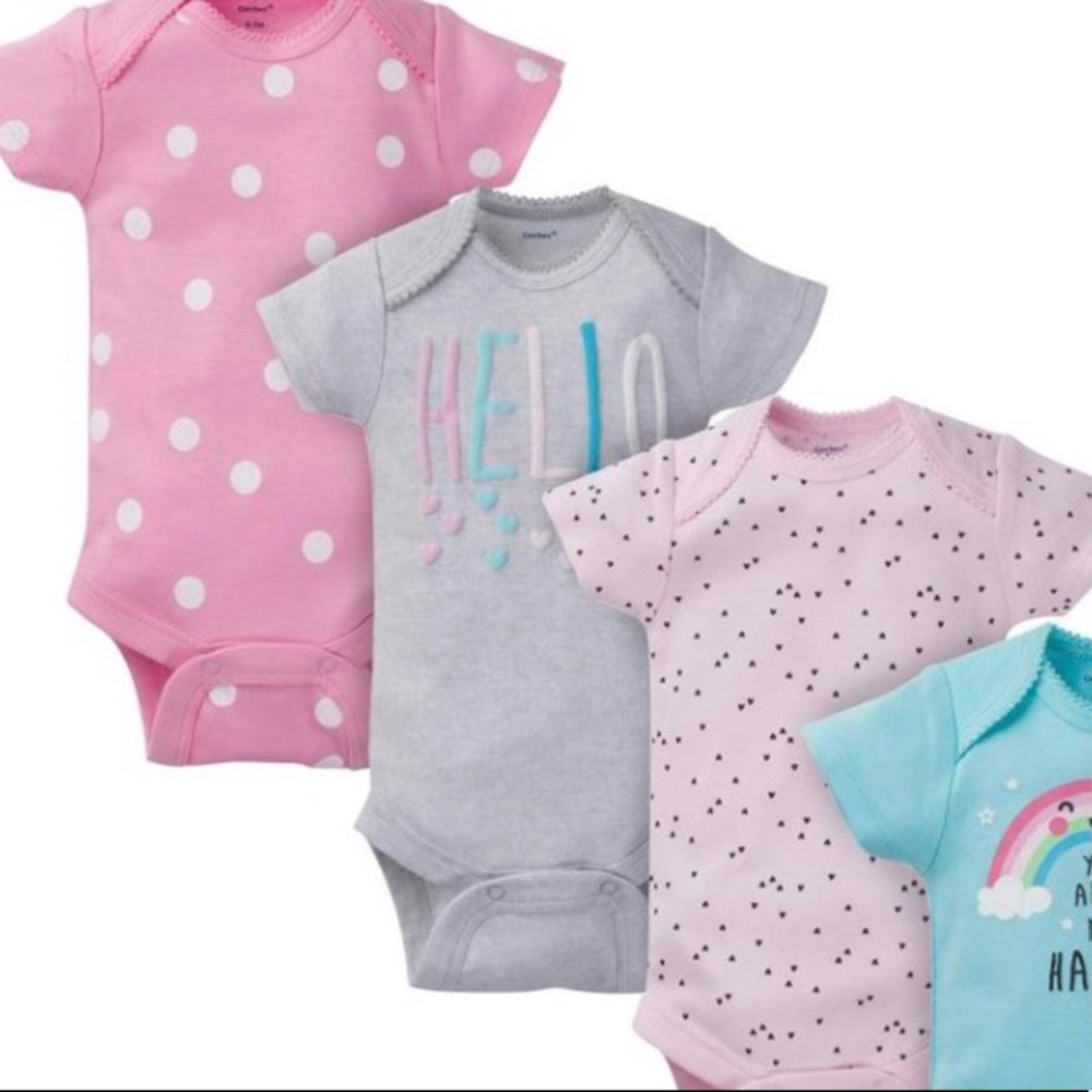🧁Baby Girl Onesies & Socks “CUPCAKES!” Baby Girl Gift Set - 4ct Box - Picture 5 of 11